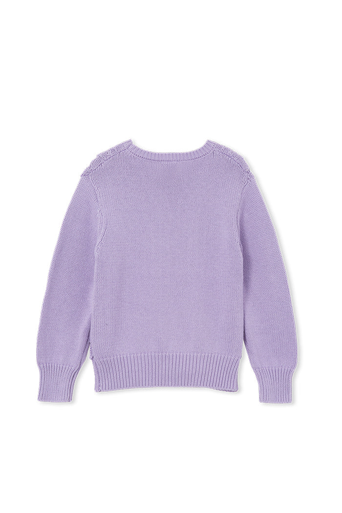 Lilac Detail Knit Jumper - Lucky Last! (Size 4)