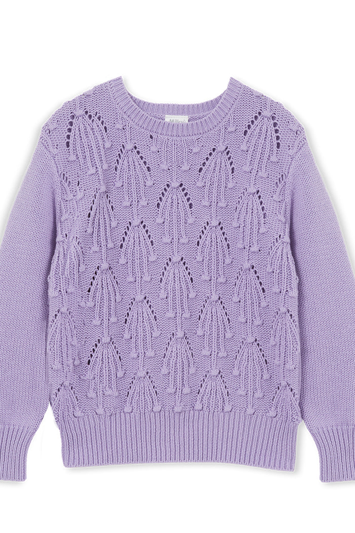 Lilac Detail Knit Jumper - Lucky Last! (Size 4)