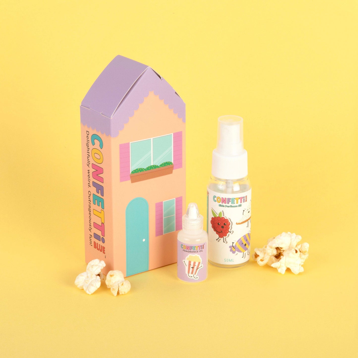 Popcorn Fragrance Oil and Perfume Bottle