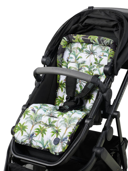 Reversible Pram Liner - Tropical