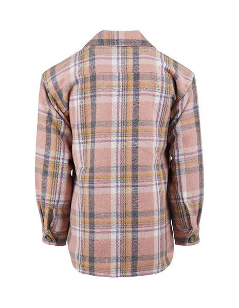 Addison Shacket in Check