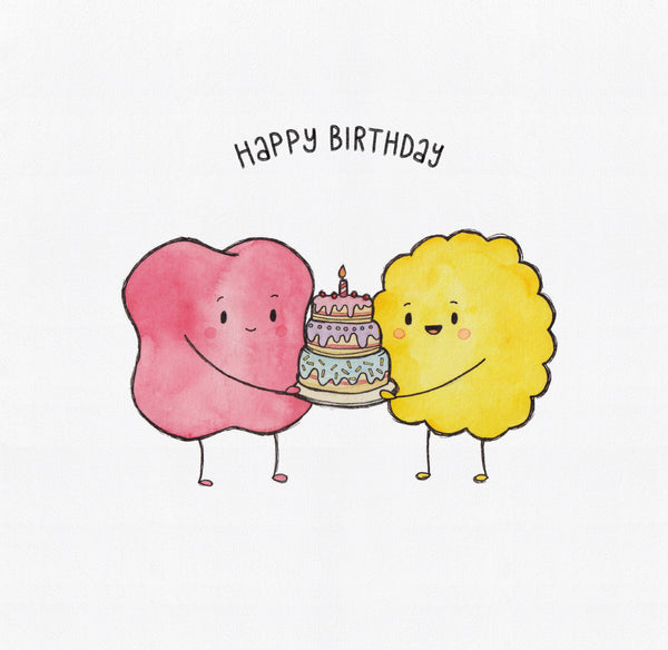 A Kiss & Cuddle Happy Birthday Card