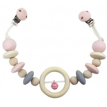 Pram Chain Natural Pink