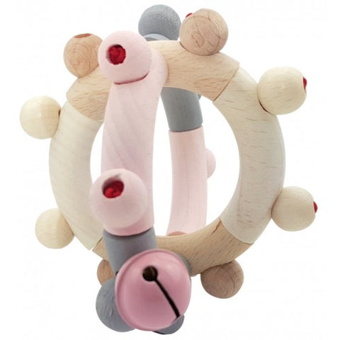 Rattle Motor Ball in Natural Pink