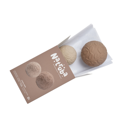 Natruba Leaf Sensory Ball Set in Brown