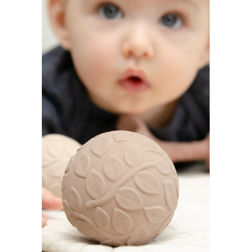 Natruba Leaf Sensory Ball Set in Brown