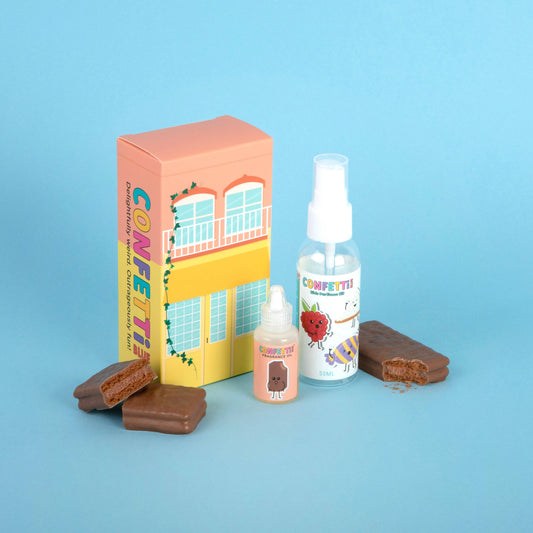 Chocolate Biscuit Fragrance Oil and Perfume Bottle