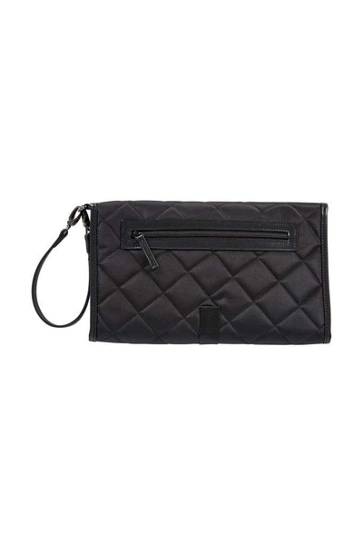 Oi Oi Change Mat Clutch in Black Quilt