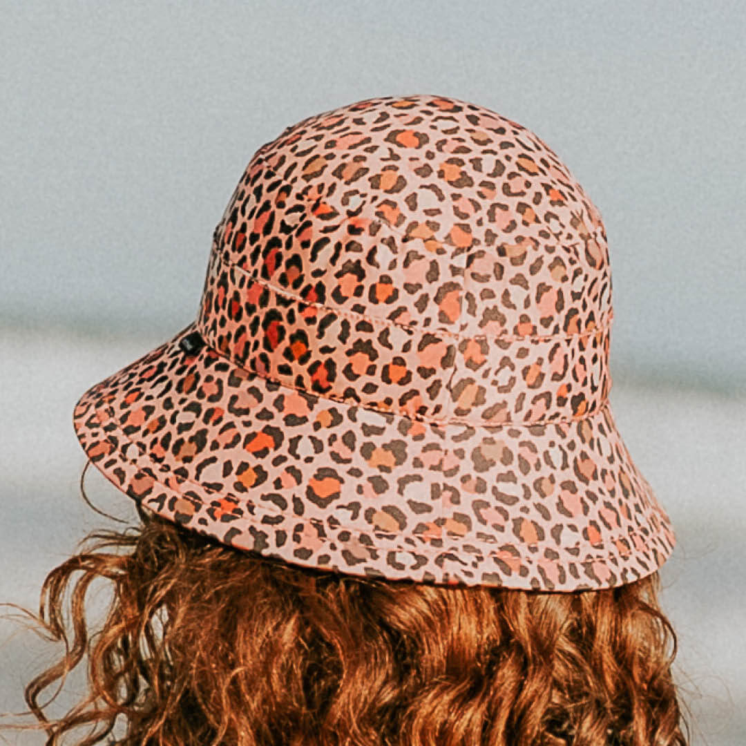 Leopard Kids Classic Swim Bucket Beach Hat