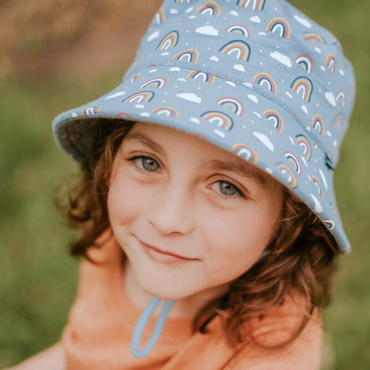Kids Classic Bucket Sun Hat - Rainbow