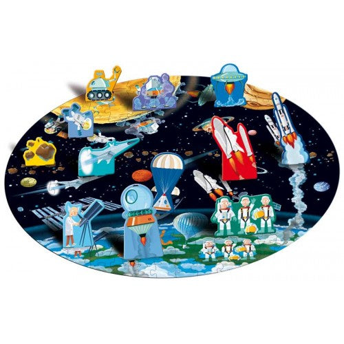 From the Earth to the Moon - Book and 3D Puzzle Set - 200 pcs