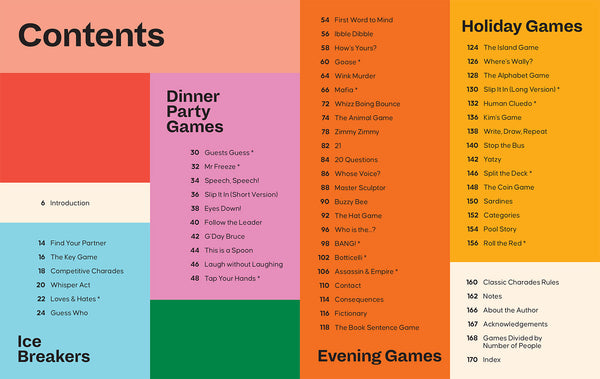 Game On: Ice breakers, memory games, wordplay and everything in between.