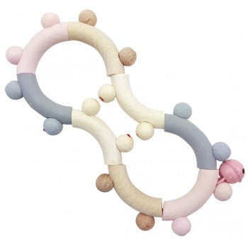 Hess-Spielzeug Rattle Motor Eight in Natural Pink