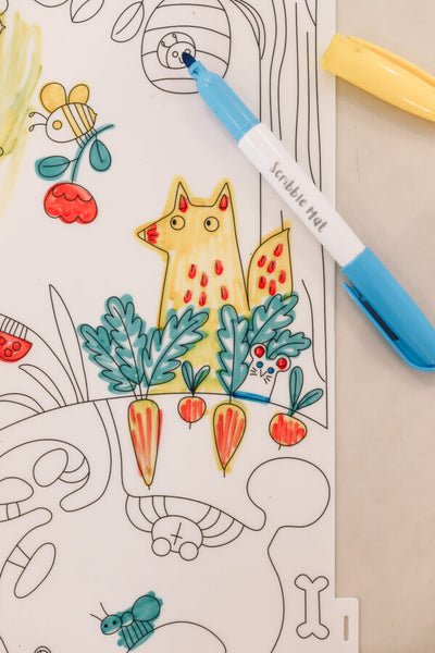 Scribble Mat: Pens Four Pack