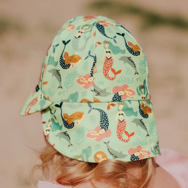 Mermaid Baby Swim Legionnaire Beach Hat - Lucky Last! (Size 3-6m)