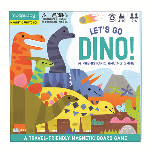 Let's Go Dino Magnetic Board Game
