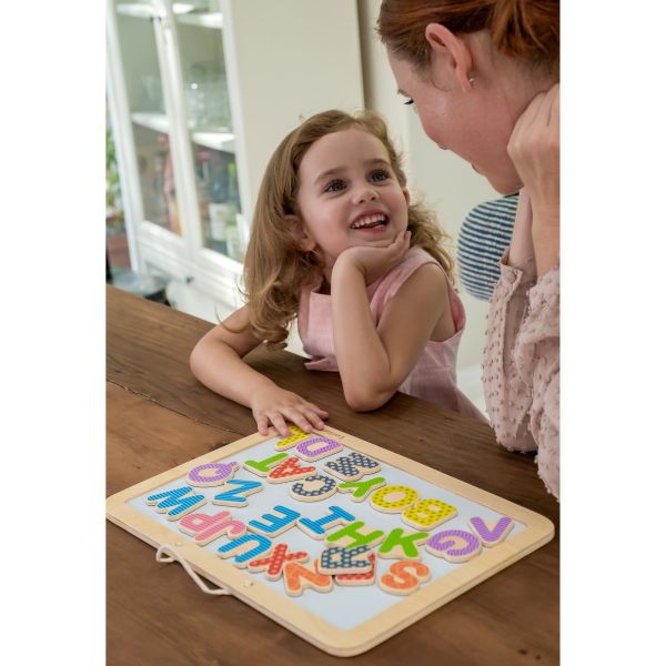 Magnetic Alphabet Puzzle & Drawing