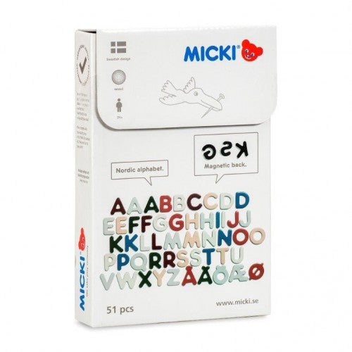 Wooden Magnetic Letters