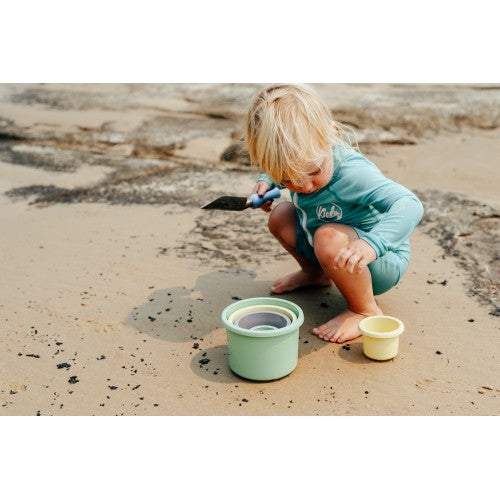 Plasto "I AM GREEN" Play Pots and Stacking Cups