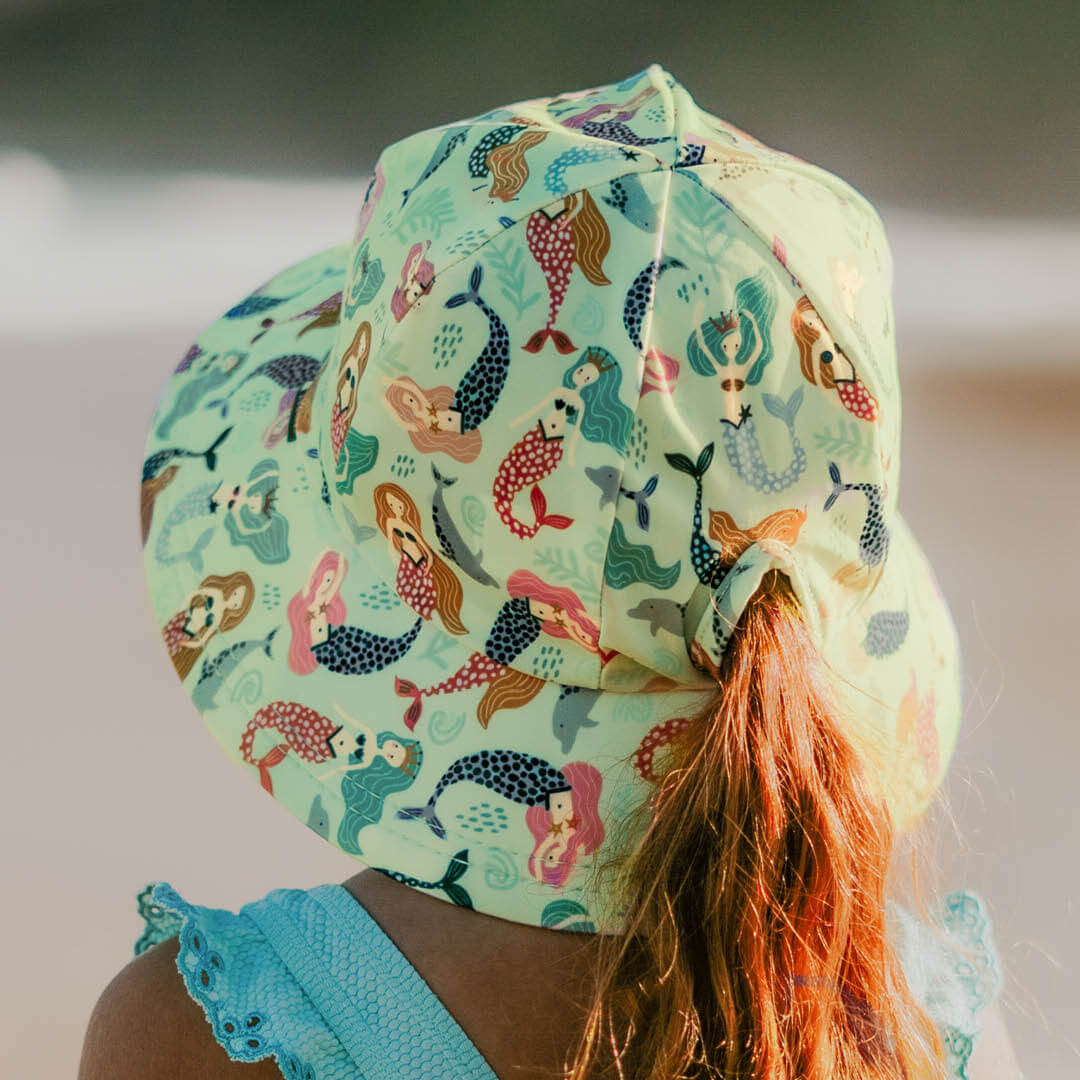 Mermaid Ponytail Swim Bucket Hat