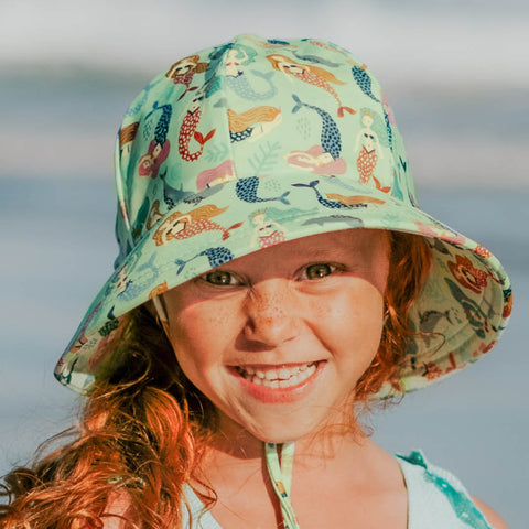 Mermaid Ponytail Swim Bucket Hat