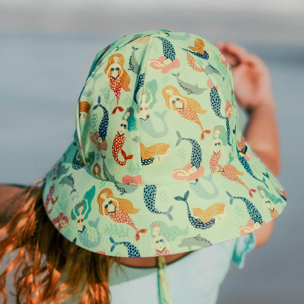 Mermaid Ponytail Swim Bucket Hat