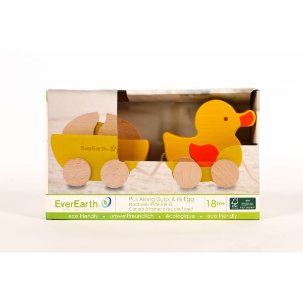 Pull-Along-Duck with Egg