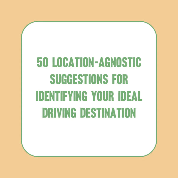 On-The-Go Amusements: 50 Rad Road Trips