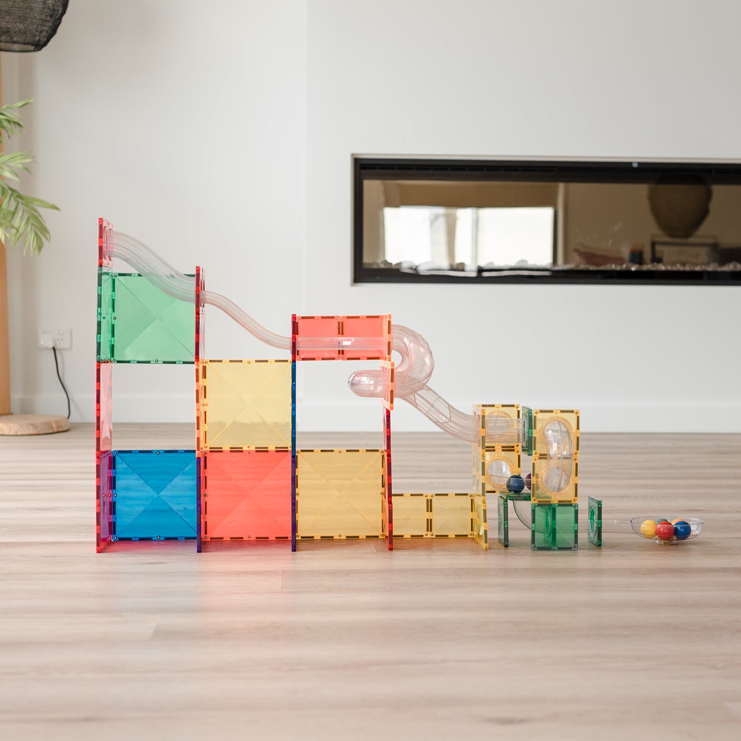 Rainbow Ball Run Extension Pack 66 Pieces